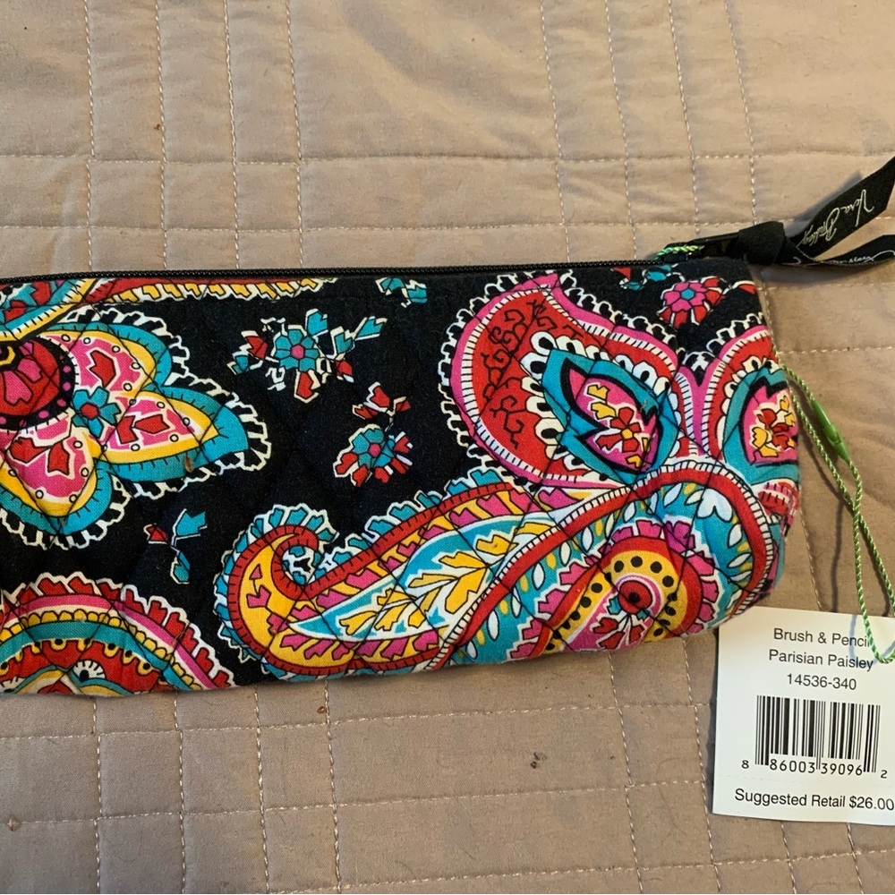 Vera Bradley Parisian Paisley brush & pencil